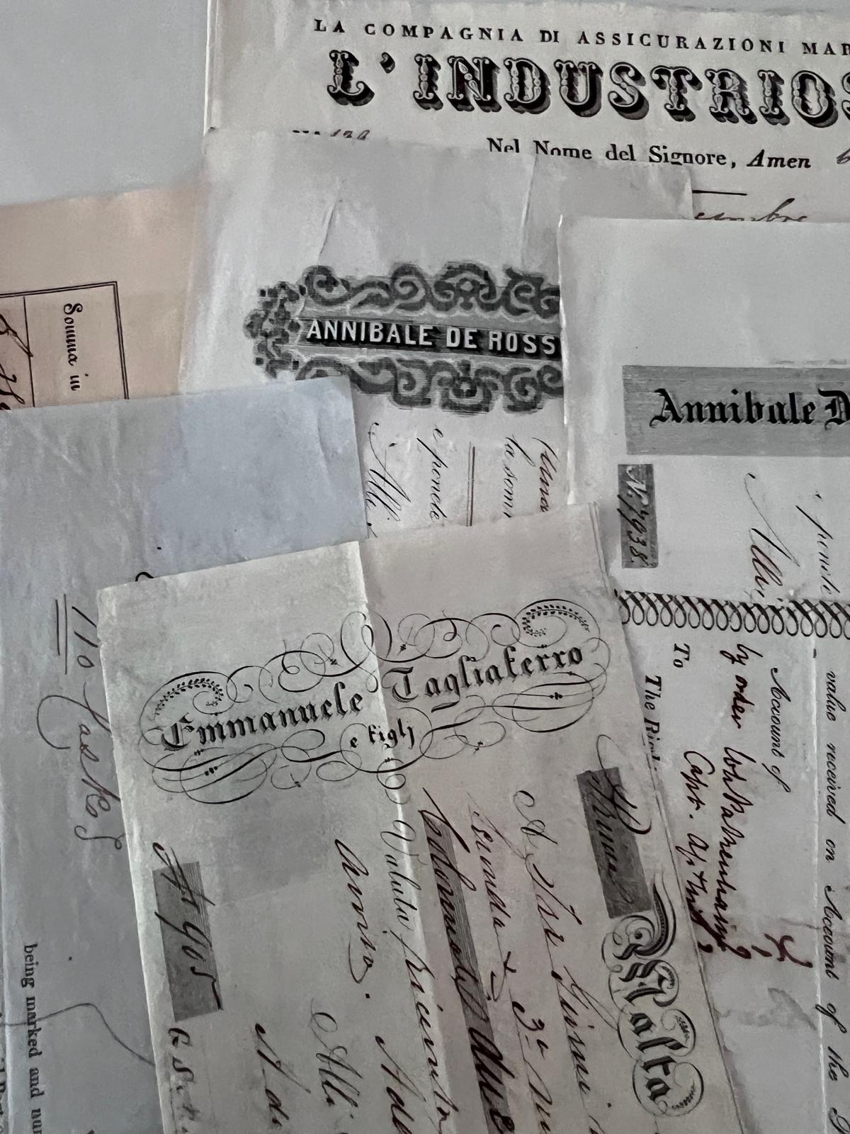 Antique Marirtime Italian document early 1800s